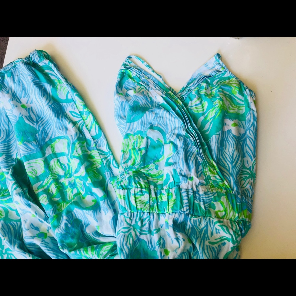 Lilly Pulitzer spaghetti strap jumpsuit- size XS